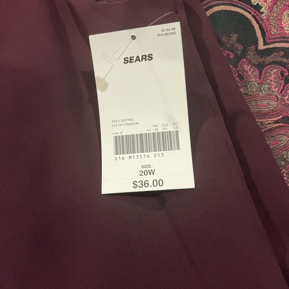 Laura Scott sleeveless dress size 20 W shell and lining 100 percent polyester. - Picture 12 of 13
